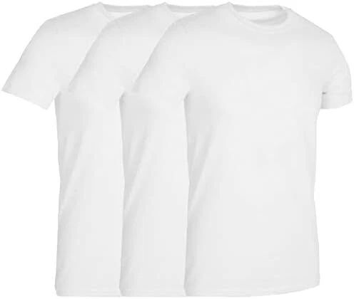 BILLIONHATS 3 Pack Men's  Cotton T-Shirts Short Sleeve Lightweight(SMALL)