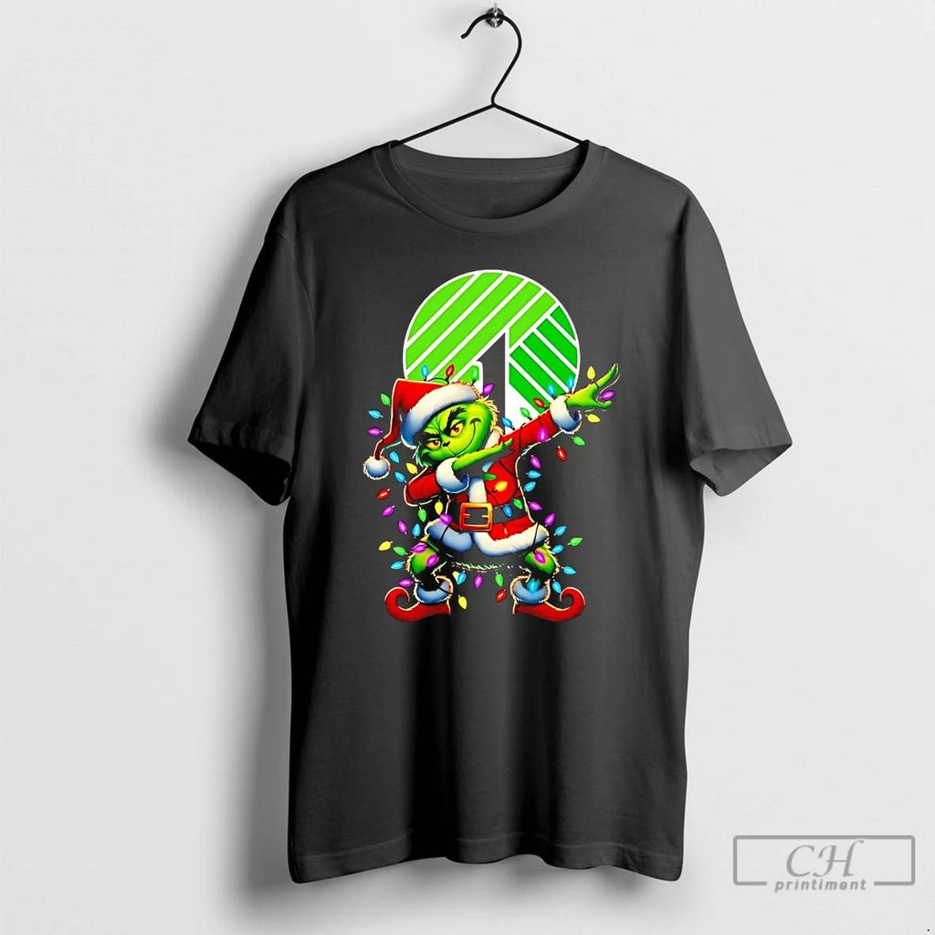 Classic Santa Grinch Dabbing Dollar Tree Christmas Light T Shirts