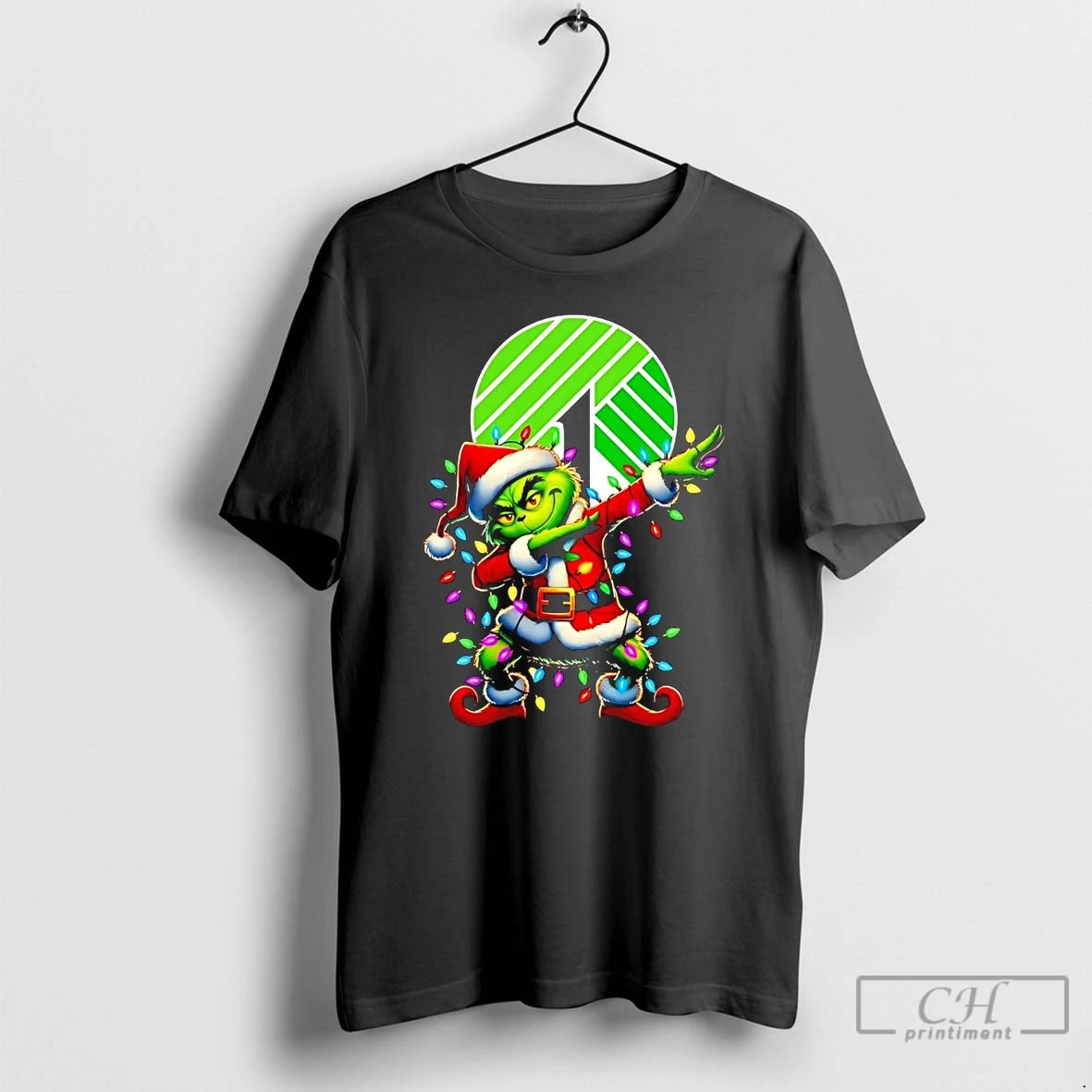 Classic Santa Grinch Dabbing Dollar Tree Christmas Light T Shirts