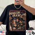 Dungeon Crawling T Shirt Funny RPG Gamer Shirt Retro Fantasy Graphic Tee