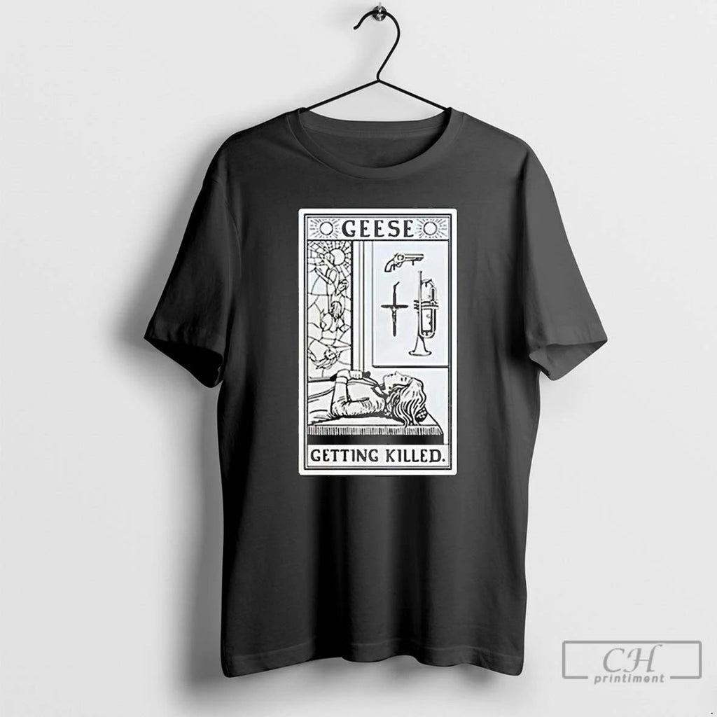 Classic Geese Getting Killed Long Sleve T Shirts