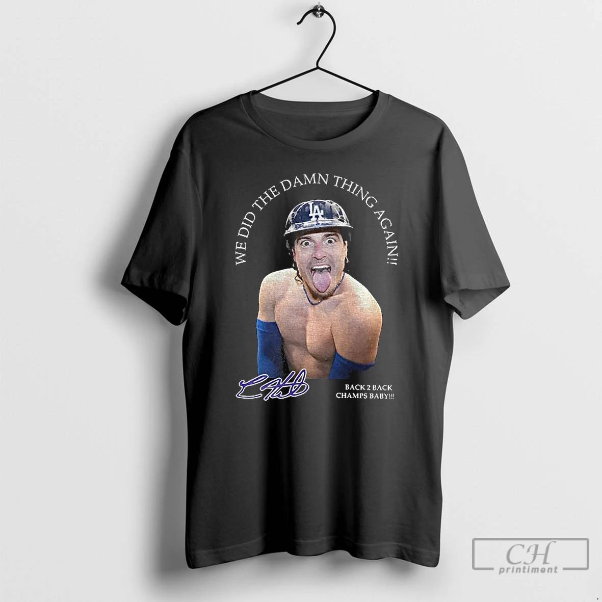 Premium Kike Hernandez Funny Meme We Did The Damn Thing Again Back 2 Back Champs