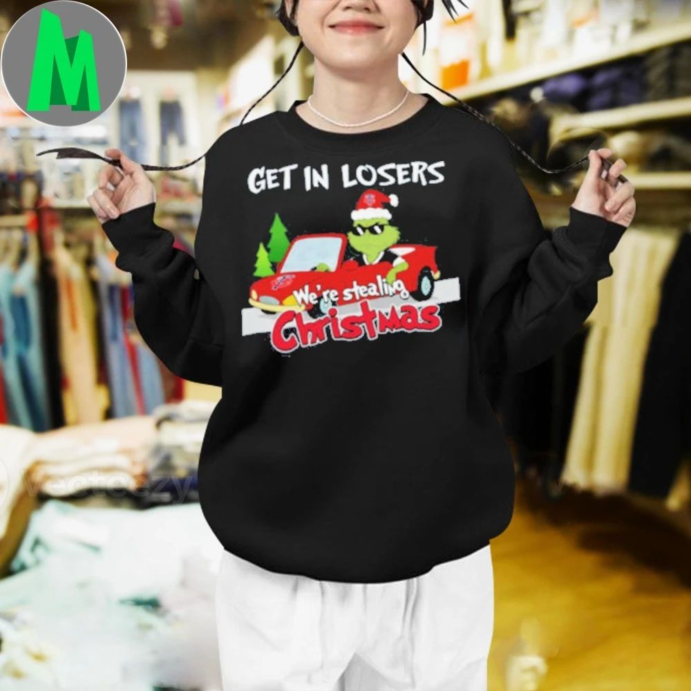 Minnesota Twins Grinch Christmas Get In Losers We’re Stealing Christmas Holiday Logo Shirt