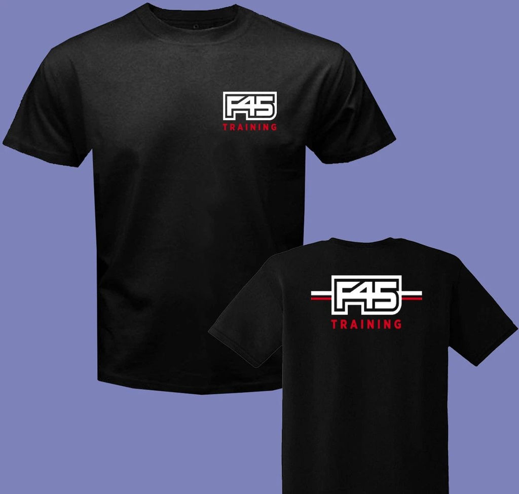 F45 Training Fitness Gym Men's Black Size S-3XL