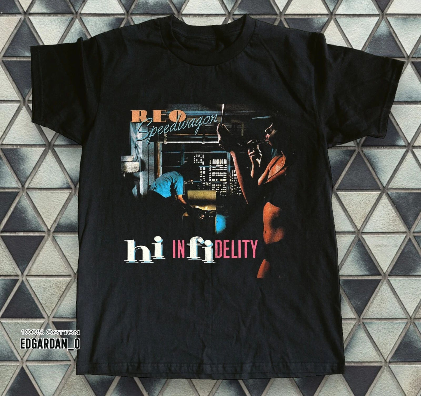 REO Speedwagon - Hi Infidelity Albums Rock Music Black T-shirt S-5XL
