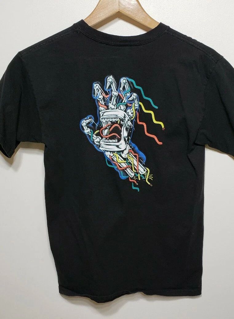 Santa Cruz Skateboard T Shirt Small Black Surf Skater Hiphop Streetwear