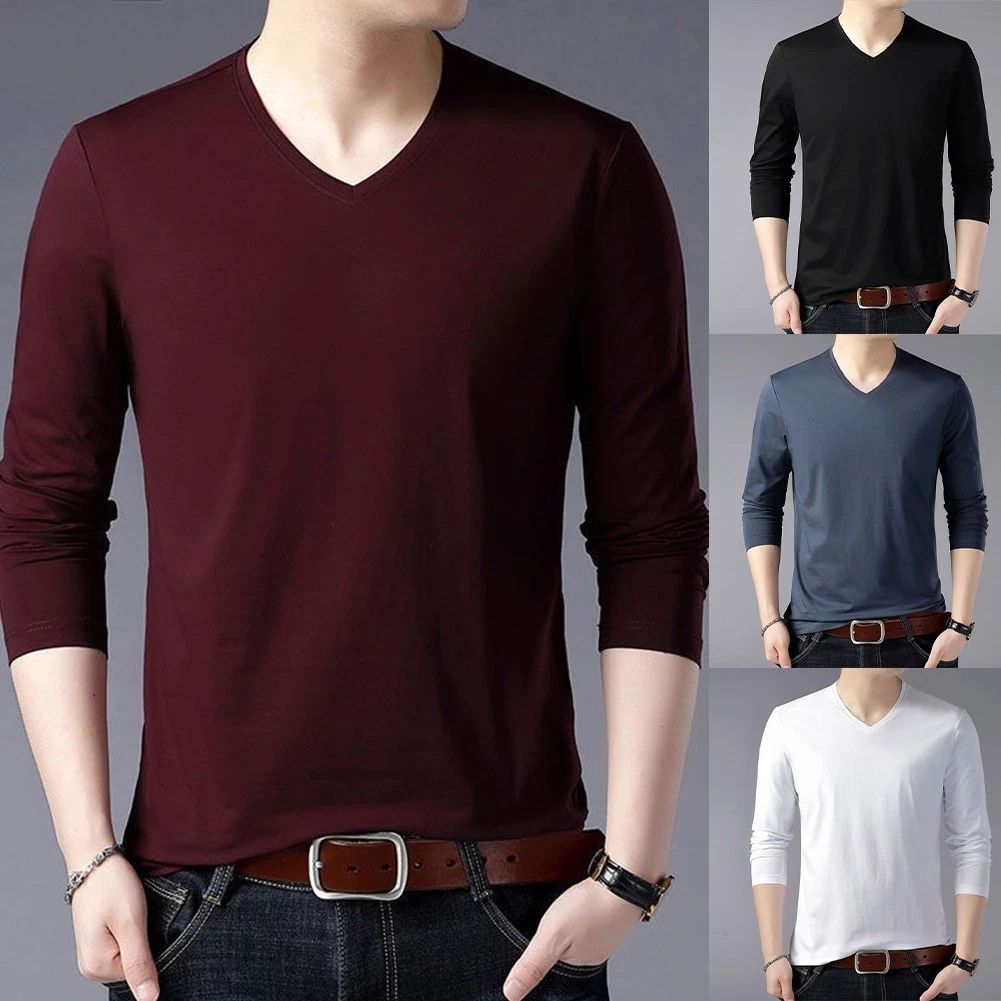 Daily Activities Long Sleeve V-neck Daily Wear Shirts Brand New Condition