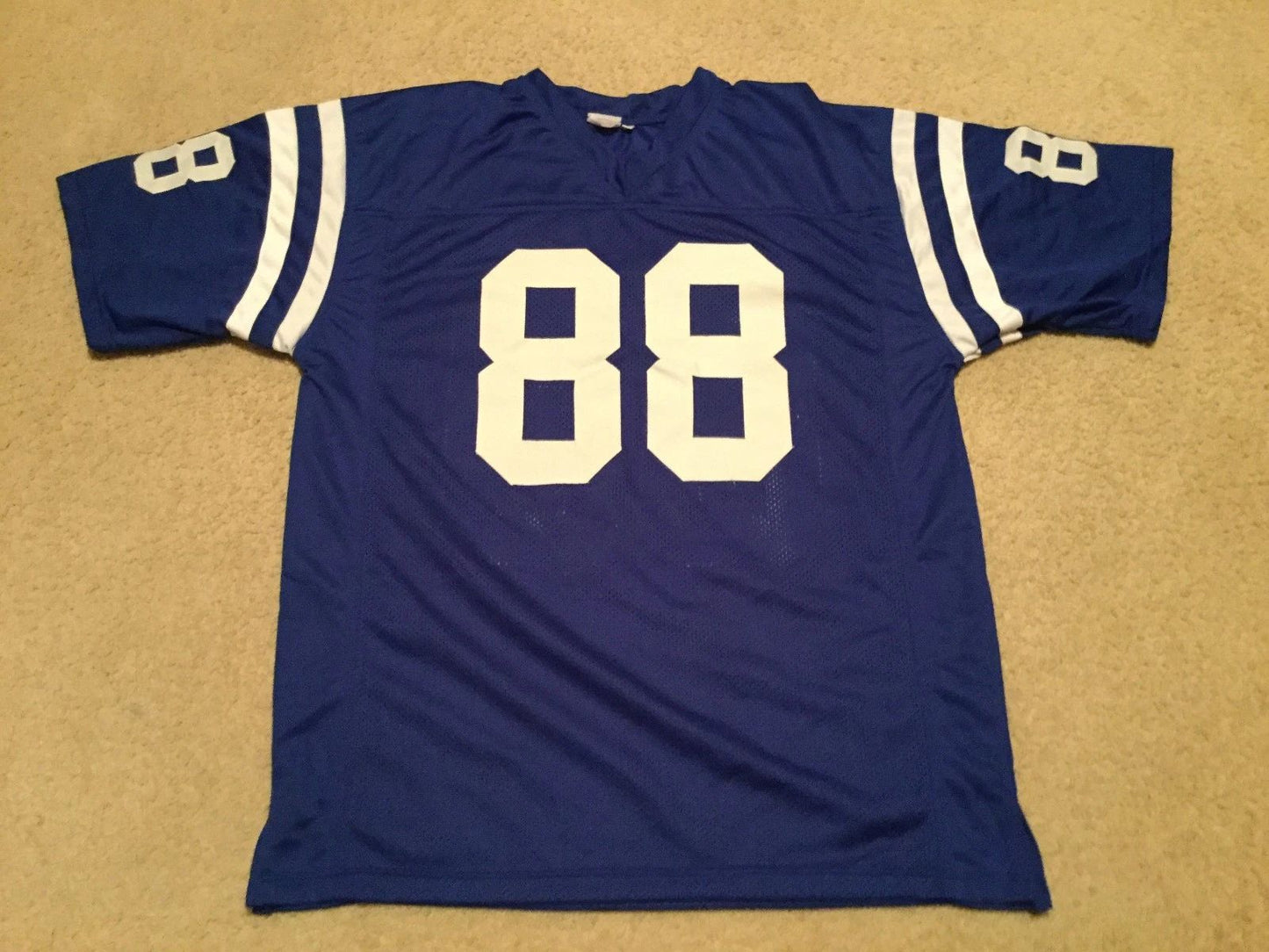 Custom John Mackey Blue Mesh Football Jersey