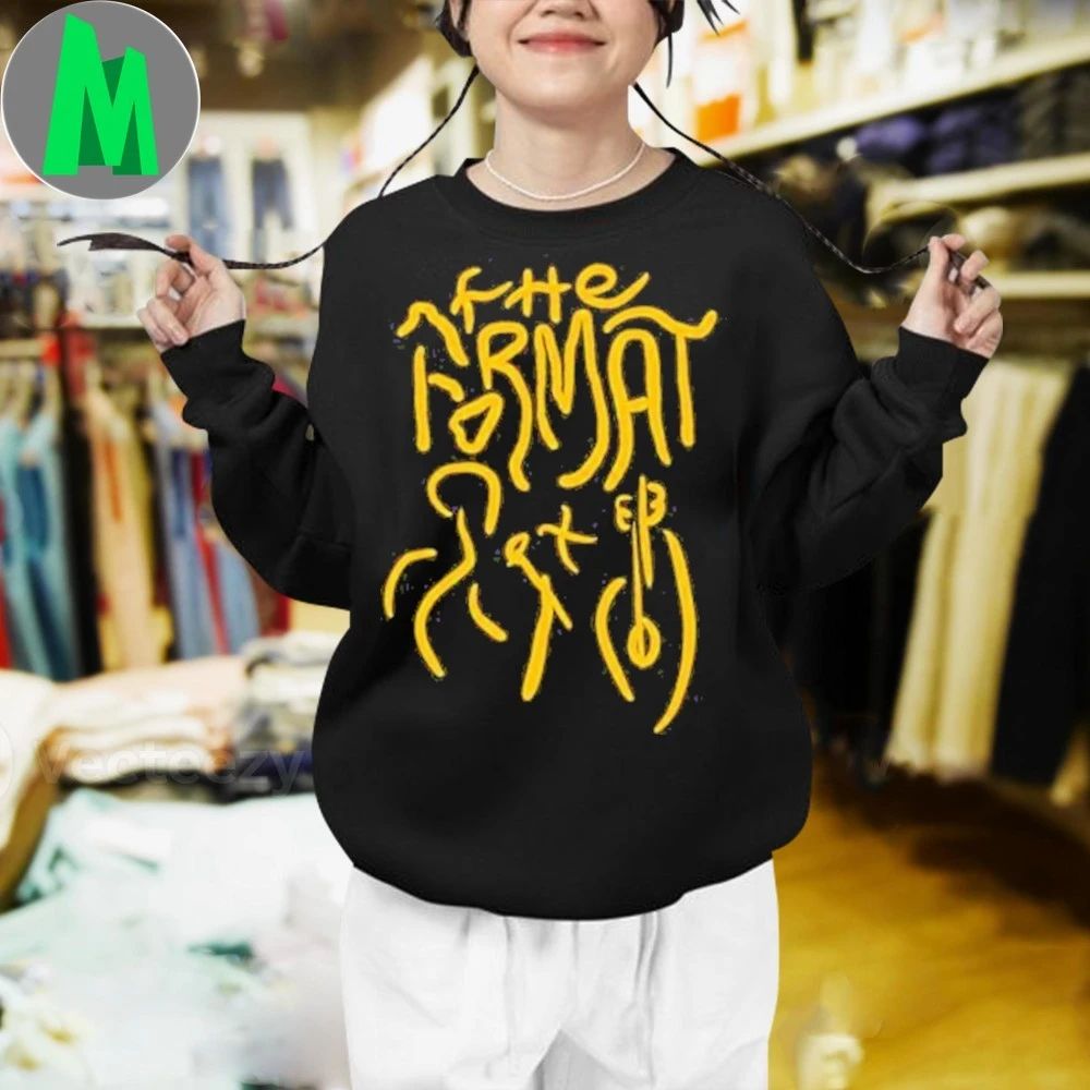 Original The Format Figures Black Top Shirt