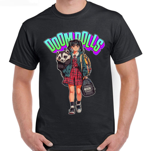 Doom Dolls - Badger Recovery Service Anime T-Shirt | New Premium Cotton T-Shirt