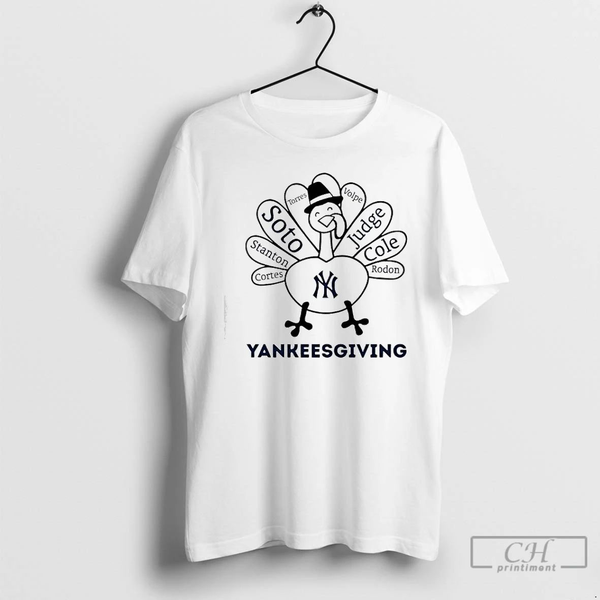Premium Thanksgiving With New York Yankees Heroes T Shirts