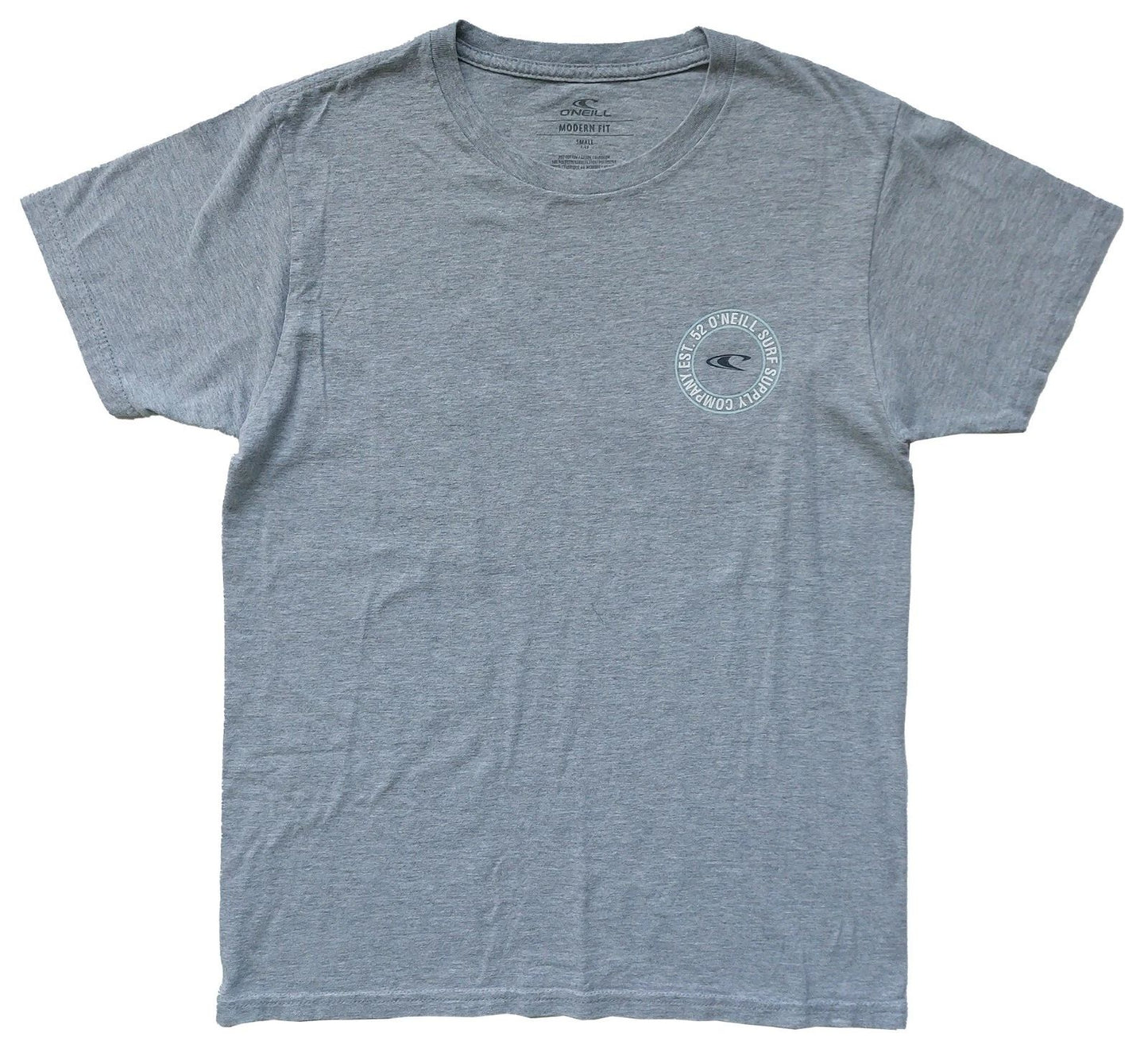 O'Neill Men T-Shirt Small grey Modern Fit  Surf Supply Company EST 52