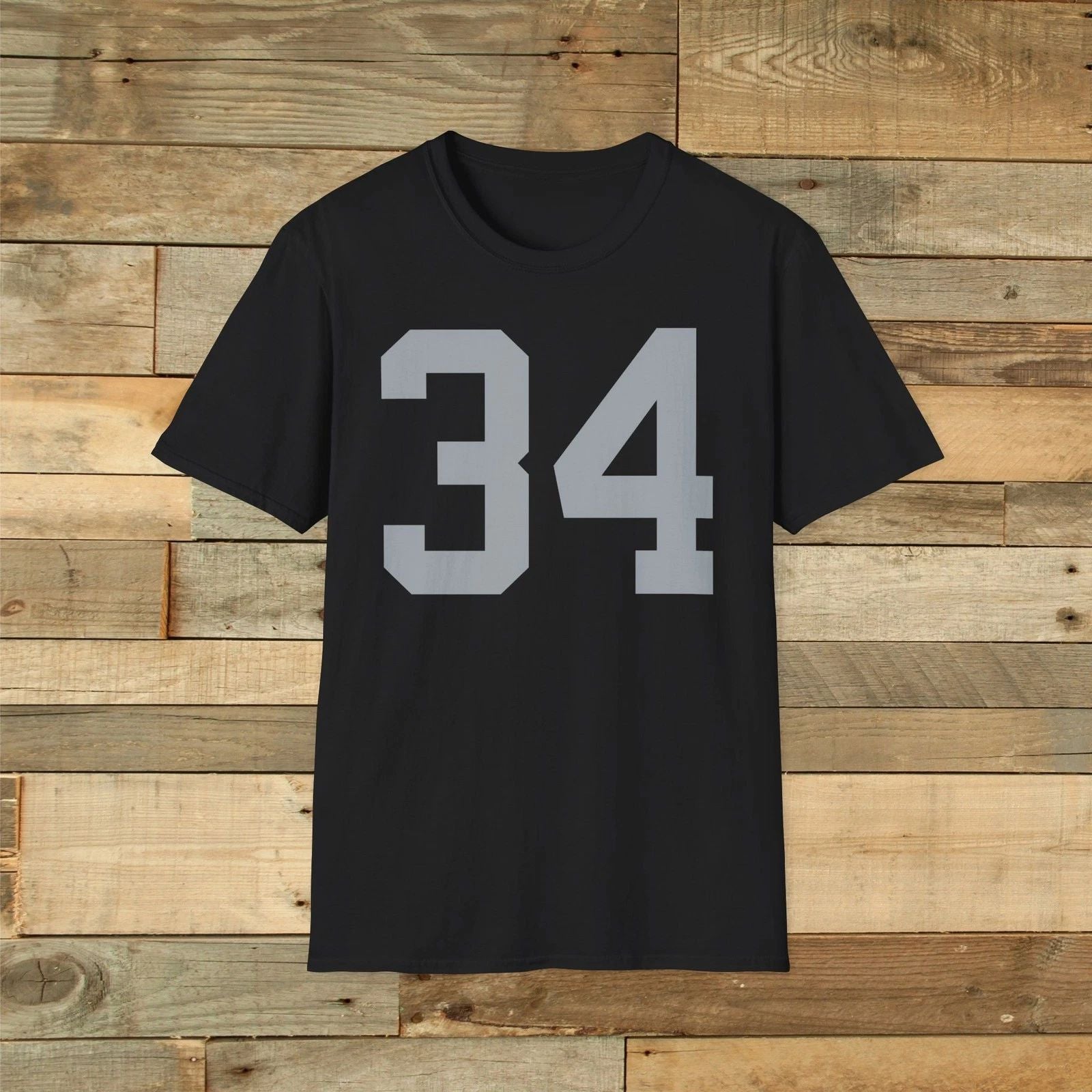 Bo Jackson #34 Oakland Raiders Jersey T-Shirt - Front & Back Print