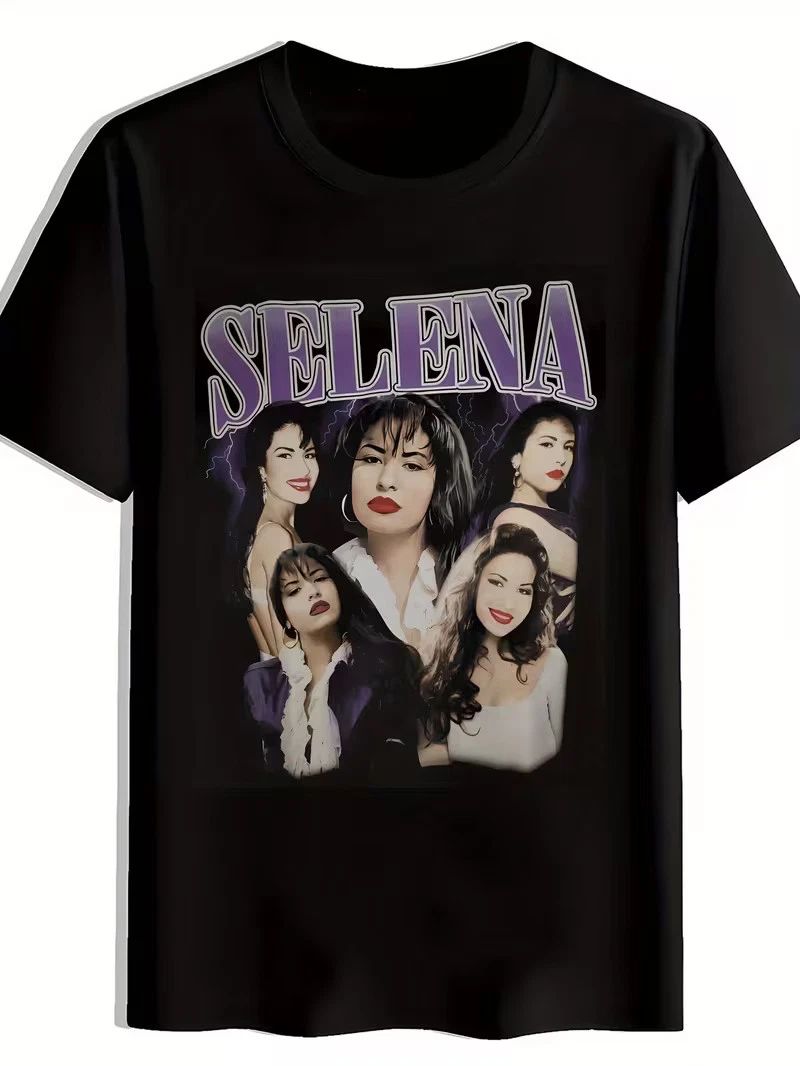 SELENA Lightning Bolt Graphic Men'S Casual T-Shirt - Black Crew Neck Tee with Vi