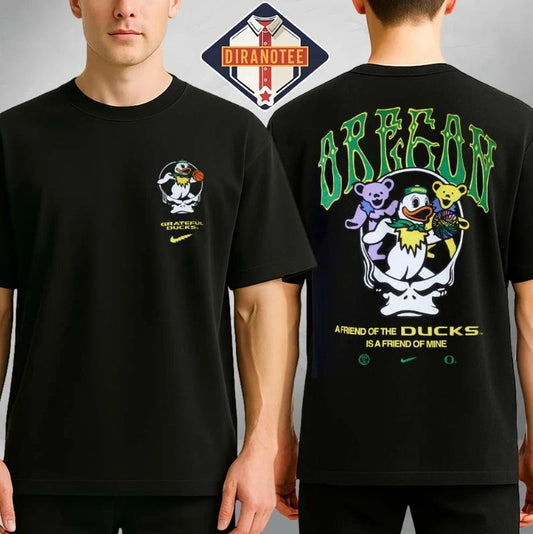 Oregon Duck1 Grateful Duck Steal Your Face Two Sides Unisex T-Shirt
