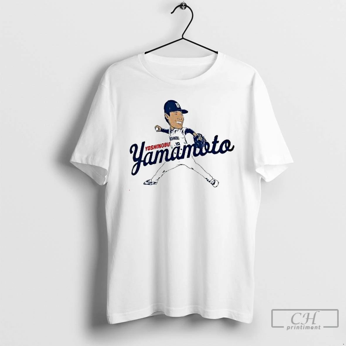 Premium Yoshinobu Yamamoto Caricature Funny Cartoon T Shirts