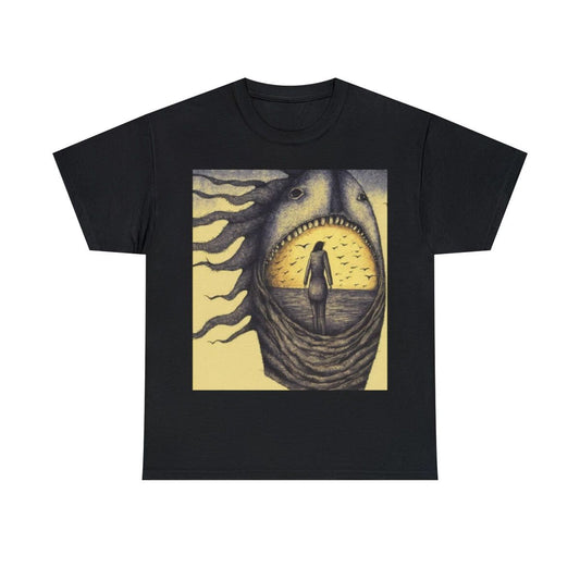 Scary Dark Fantasy Horror T Shirt Death Metal Disturbed Streetwear Emo Retro