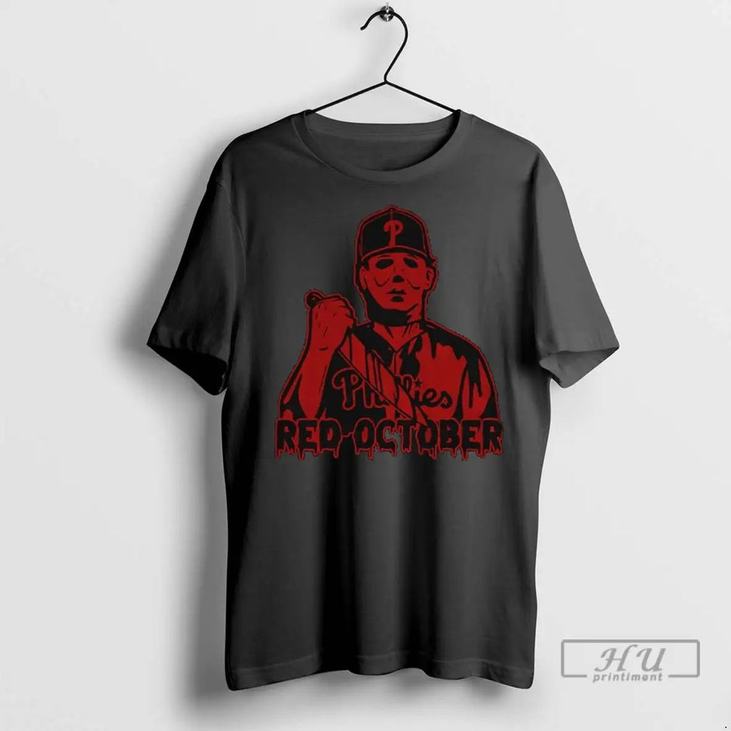 Officials The Hunt For Red October Philadelphia Phillies Mlb Baseball Halloween T Shirts