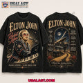 Elton John Rocket Man 3D Shirt For Fans Piano Legend Glam Rock 3D Shirt For Fans