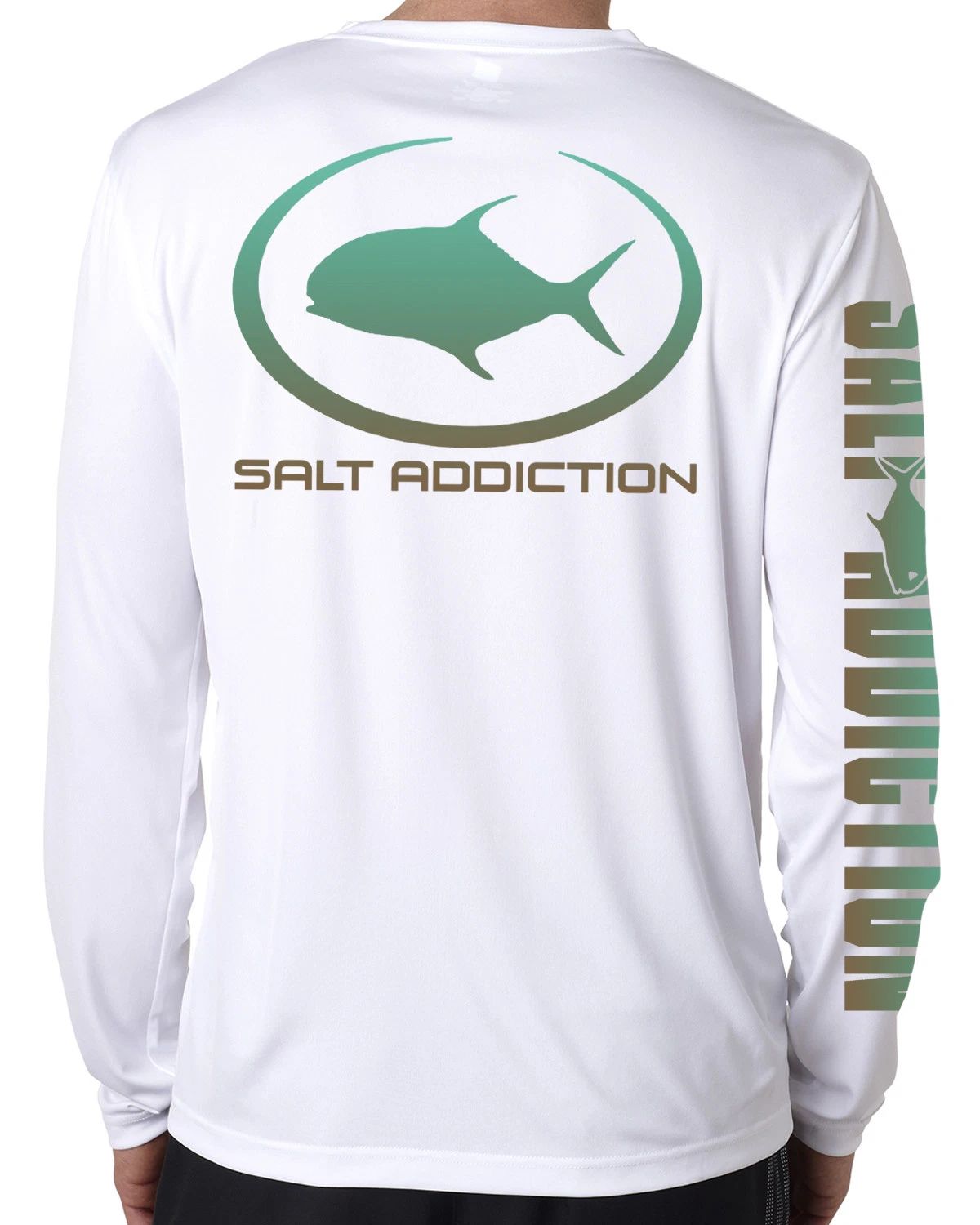 Fishing t shirt Salt Addiction performance  Saltwater long sleeve microfiber