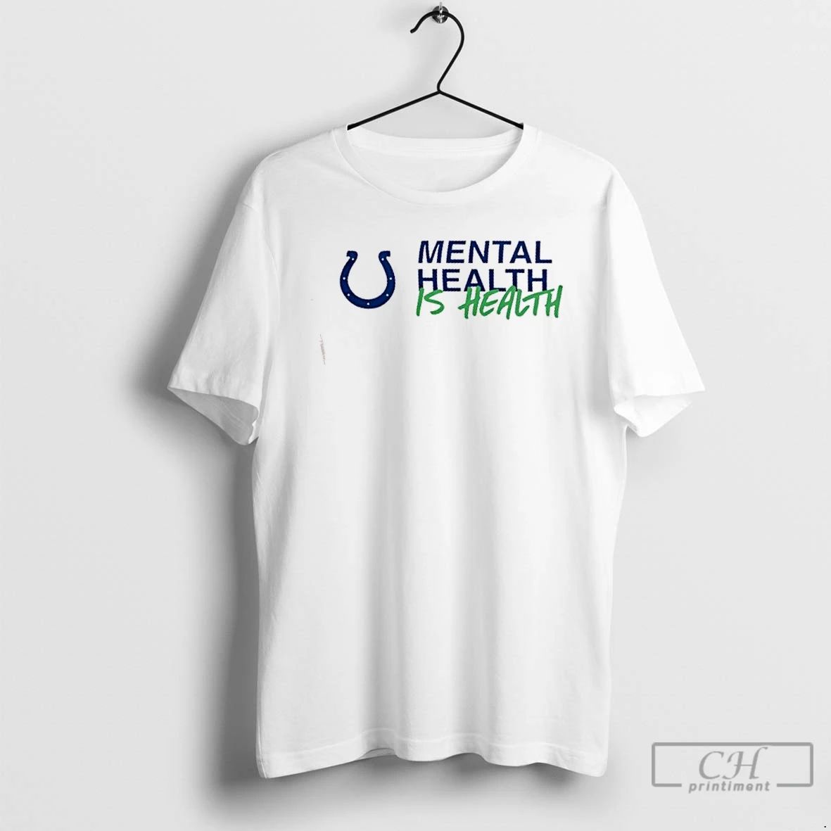 Classic Indianapolis Colts Football Mental Health Awareness 2 Sided T Shirts