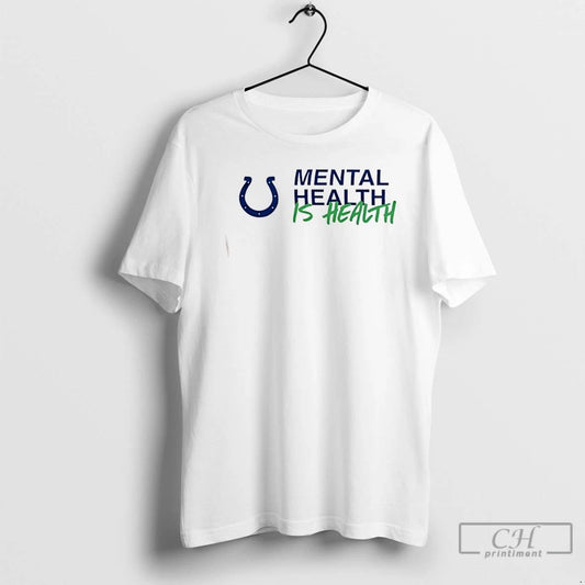 Classic Indianapolis Colts Football Mental Health Awareness 2 Sided T Shirts