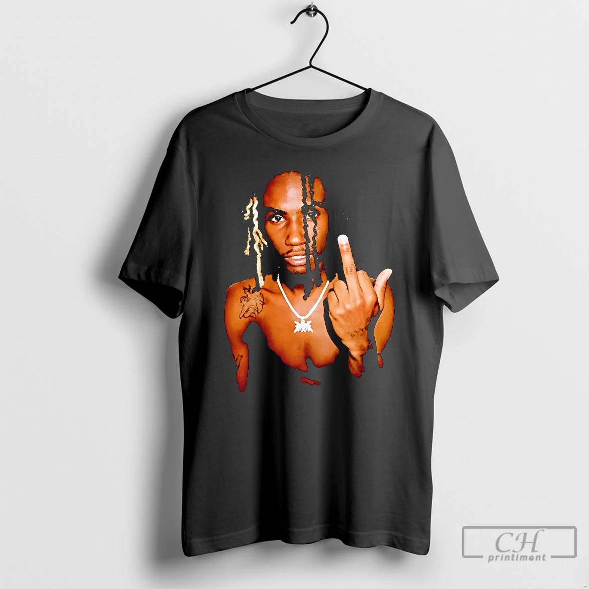 Classic Osamason Middle Finger Portrait T Shirts