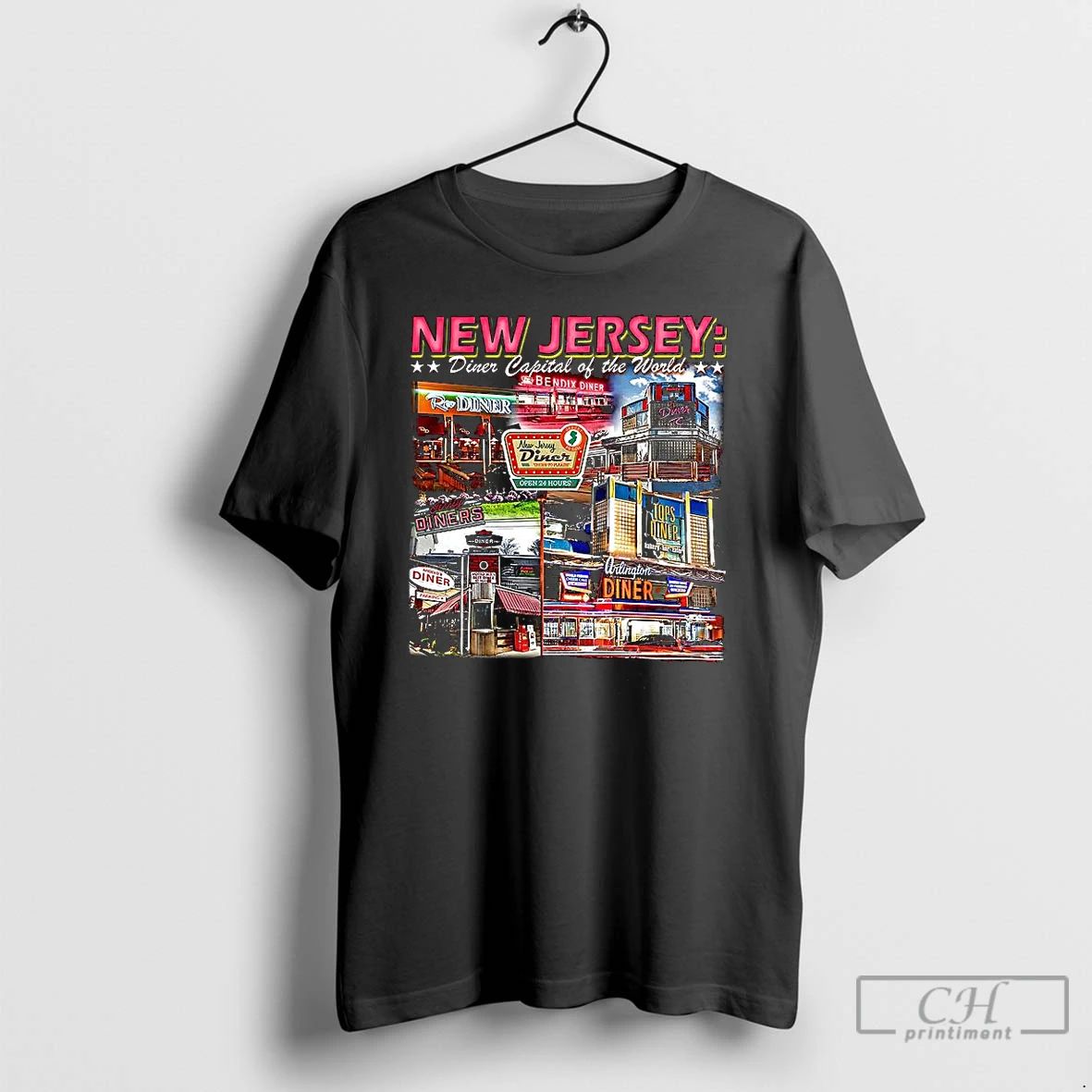 Classic New Jersey Diners Capital Of Worlds T Shirts
