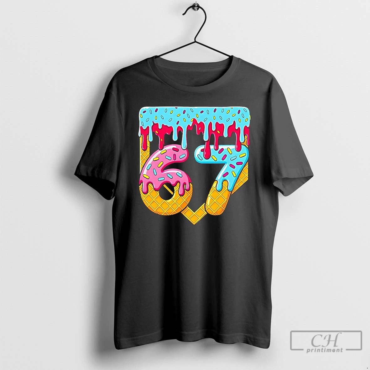 Premium 67 Ice Cream Drip Meme T Shirts