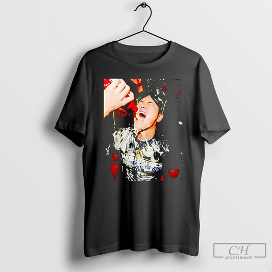 Classic Shohei Ohtani Drinking Celebration 2025 Dodgers Champions T Shirts