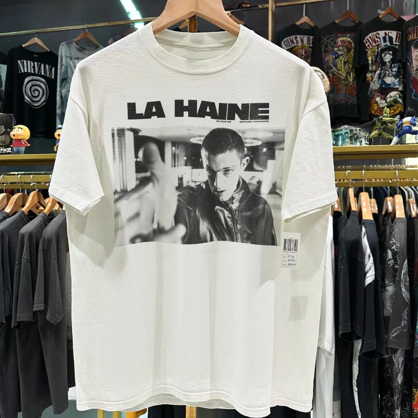 La Haine Gangster Mafia Movie Retro Vintage 90s 80s Iconic T-Shirt Movie Merch