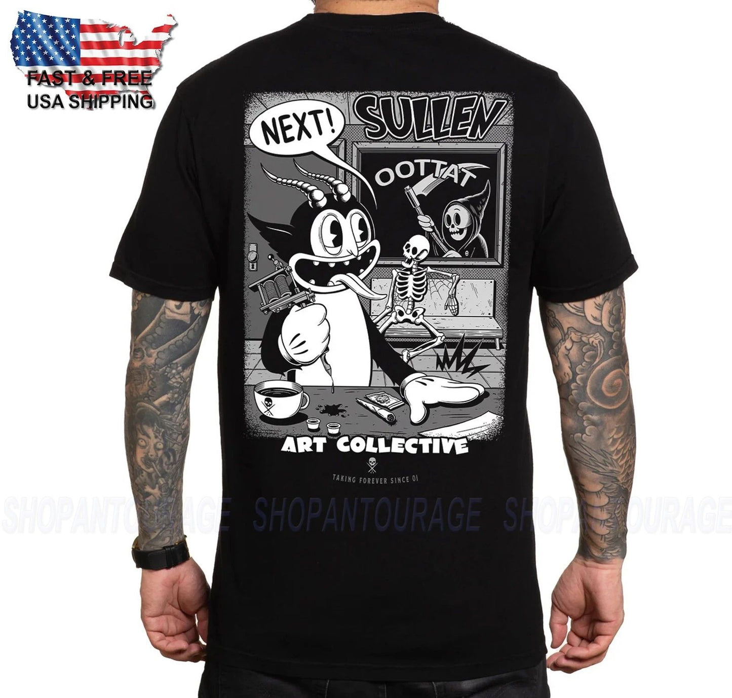 Sullen Art Taking Forever Premium Fit SCM6913P New Men's Short Sleeve T-Shirt