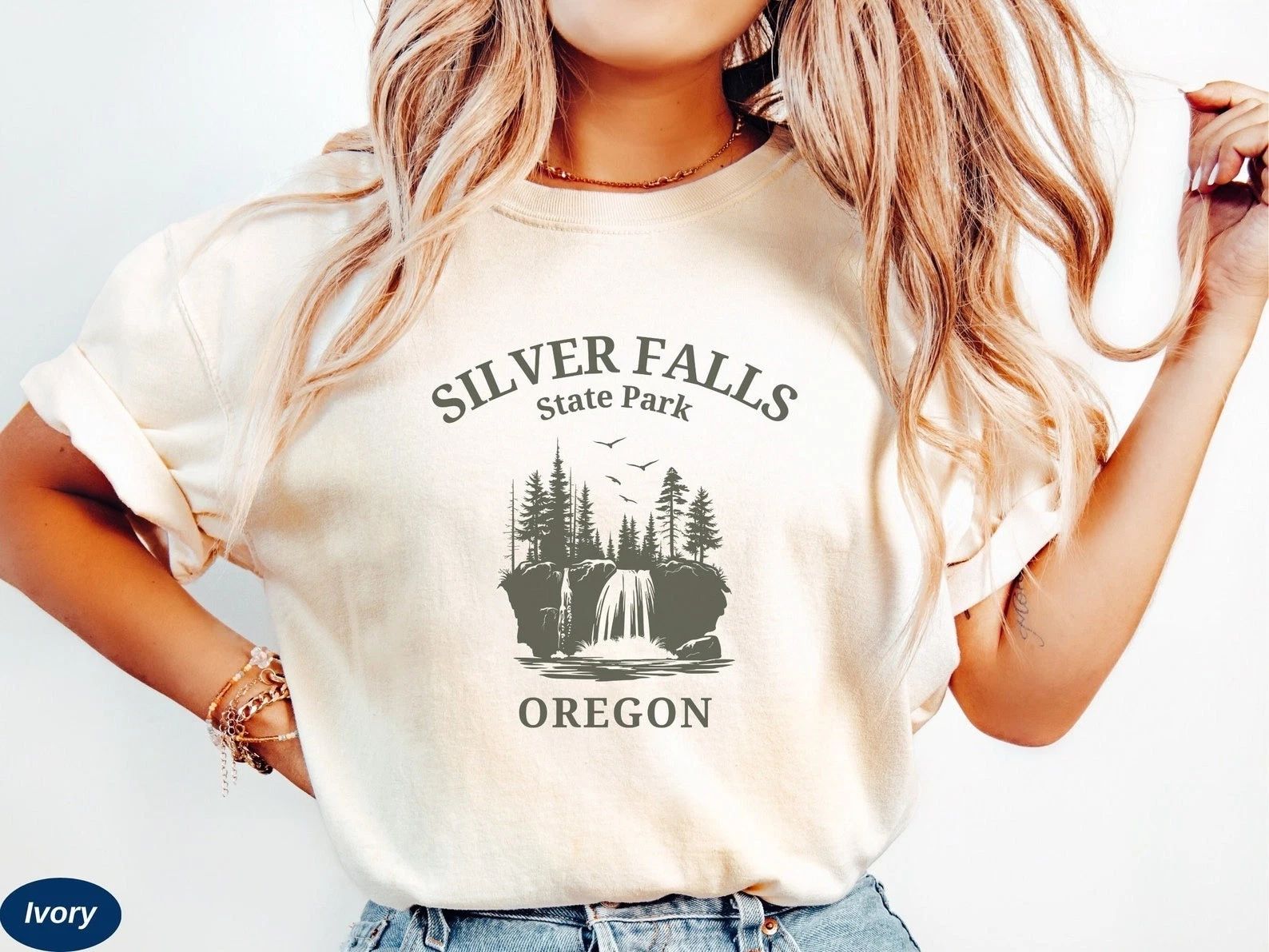 Silver Falls Shirt Travel Gift for Oregon Trip Lovers Souvenir Tee