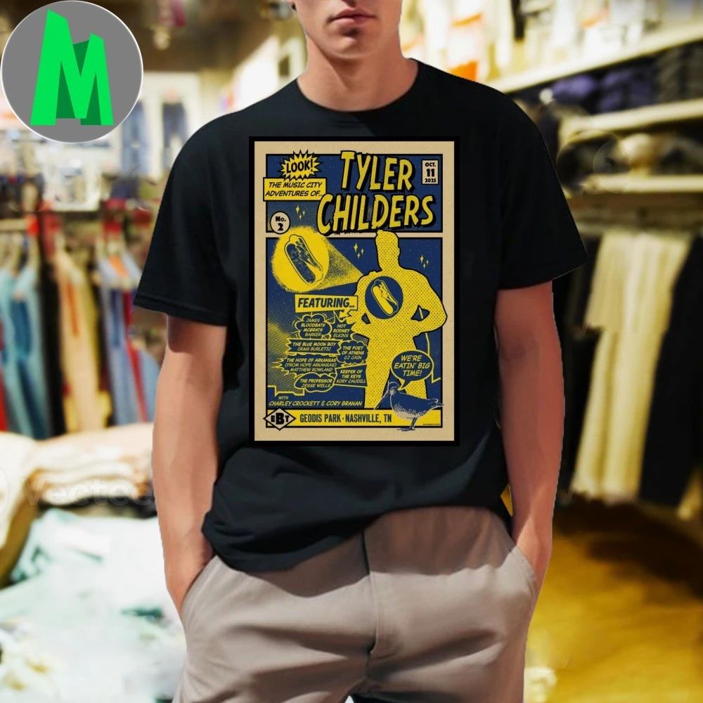 Tyler Childers Geodis Park Nashville TN Tour 2025 Poster Shirt