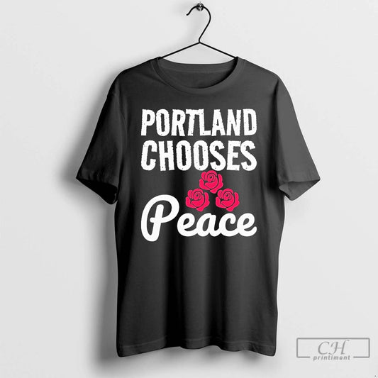 Classic Portland Chooses Peace Anti Ice T Shirts