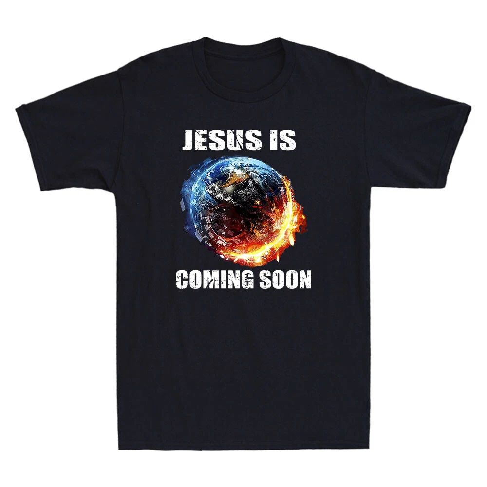 Jesus Is Coming Soon Christian Religious Inspired Design Vintage Men's T-Shirt
