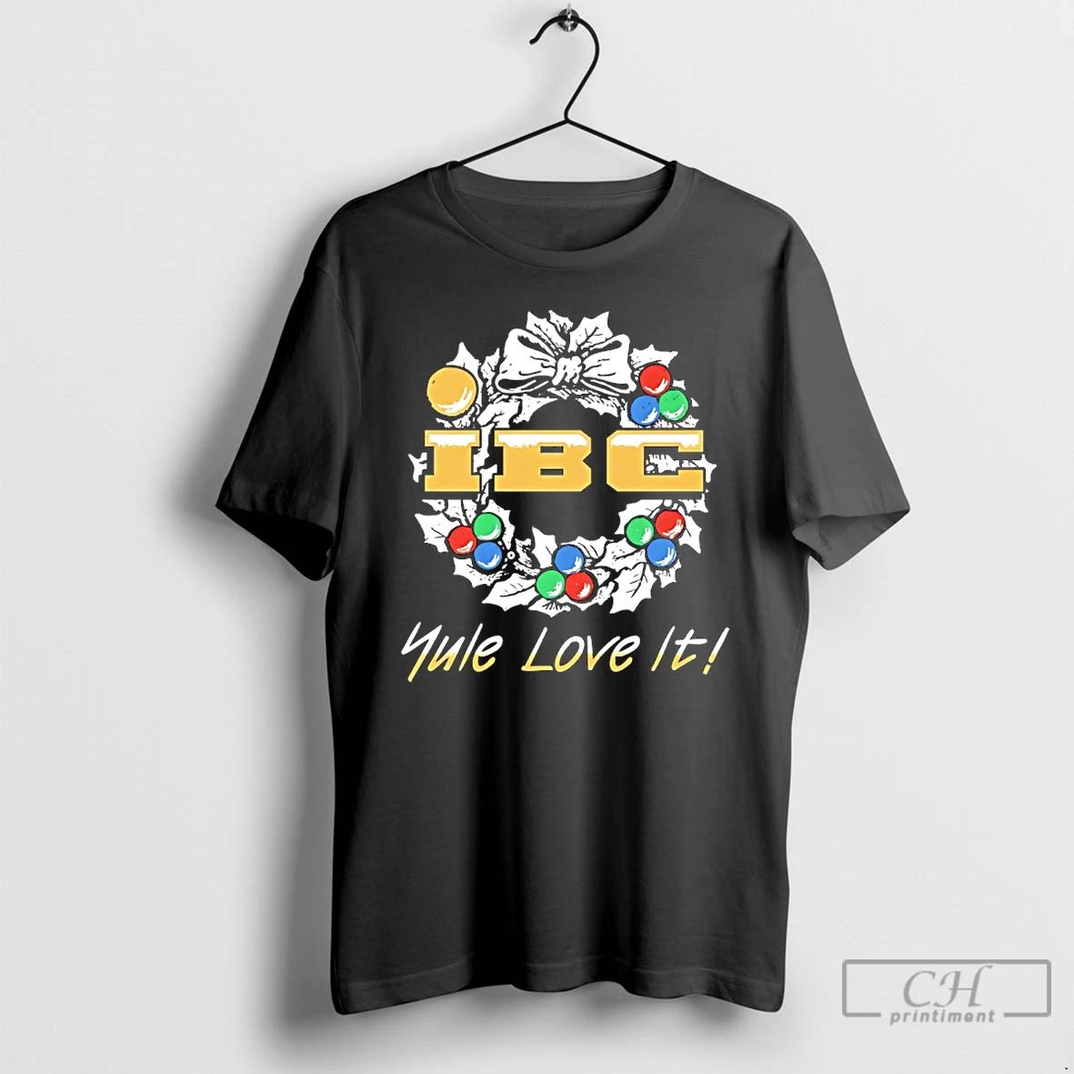 Classic Ibc Yule Love It Christmas Wreath T Shirts Hoodie Longsleeve