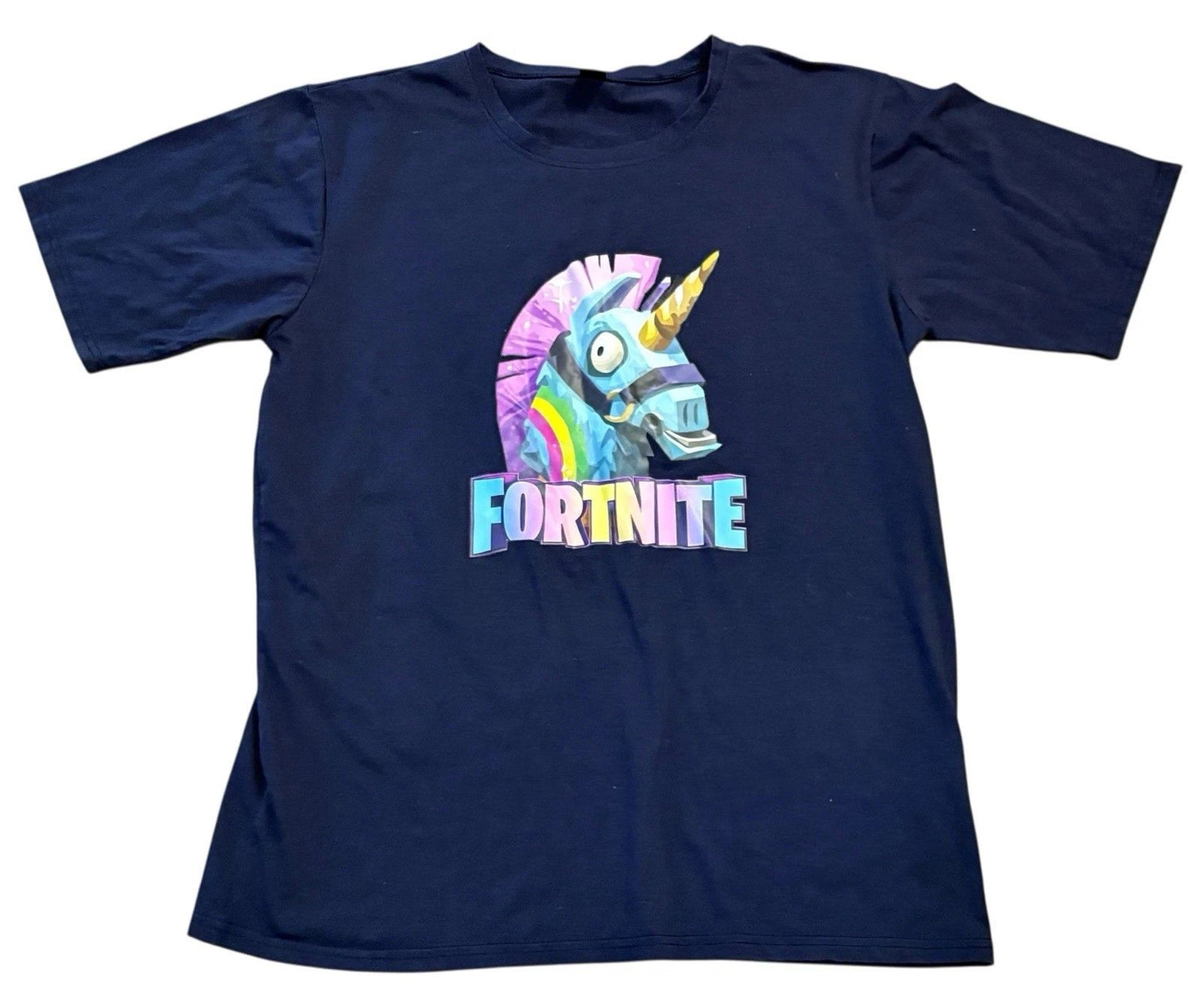 FORTNITE Loot Llama T-shirt Men’s L Blue Gamer Tee