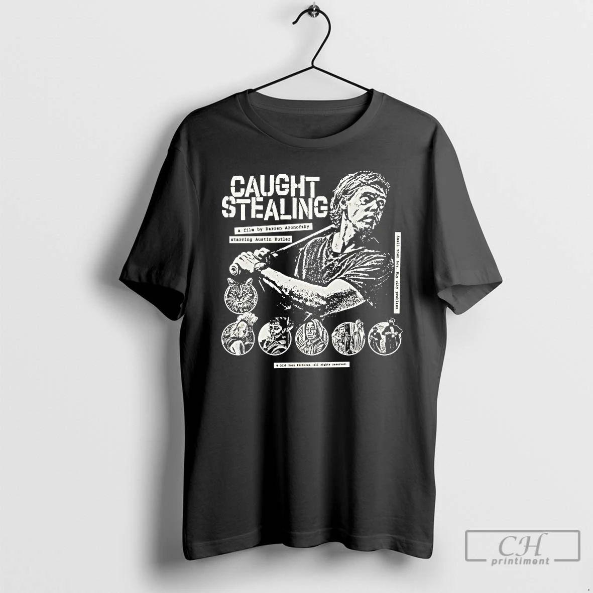 Premium Caught Stealing A Film By Darren Aronofsky Starring Austin Butler T Shirts