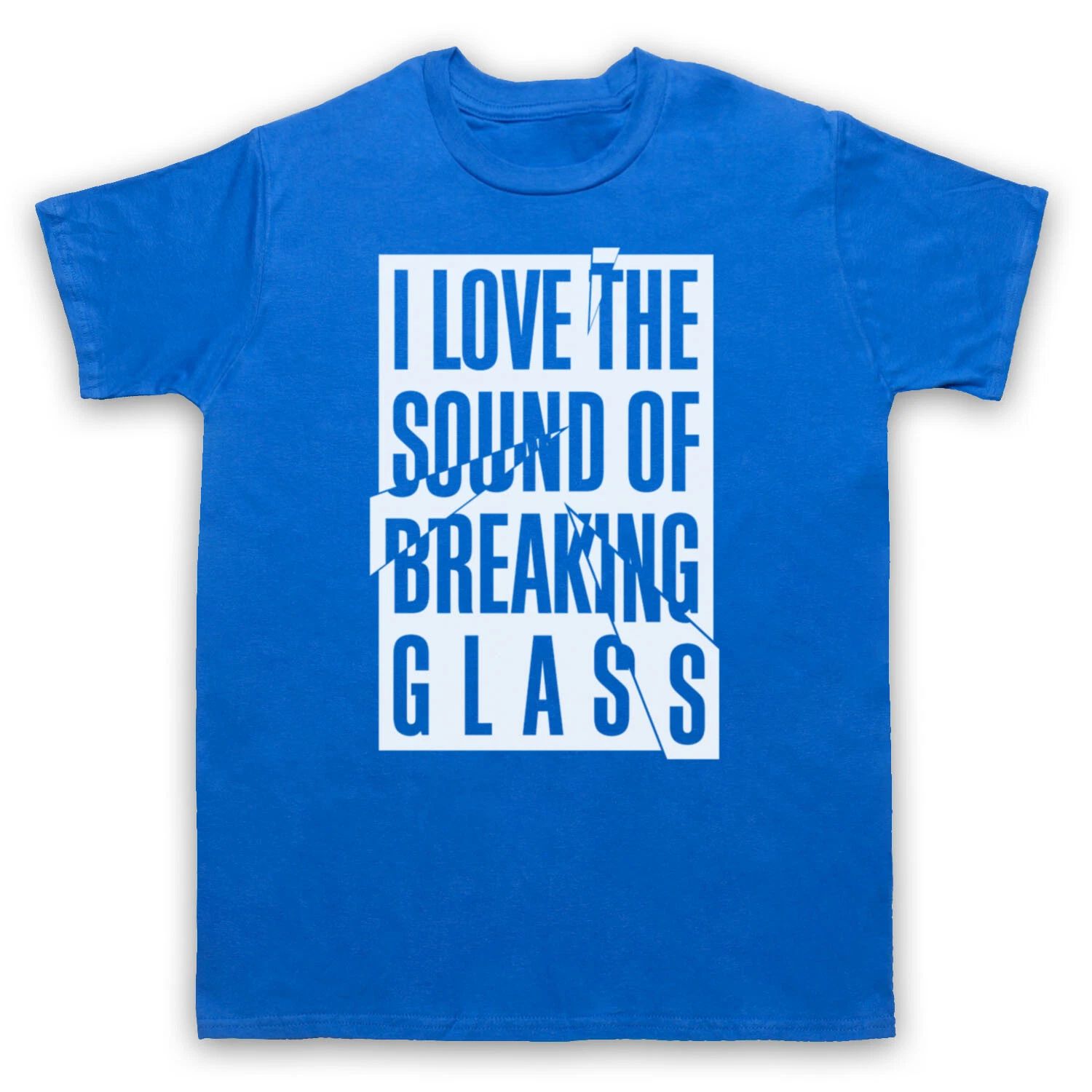 BREAKING GLASS UNOFFICIAL NICK LOWE LOVE THE SOUND ROCK MENS & WOMENS T-SHIRT