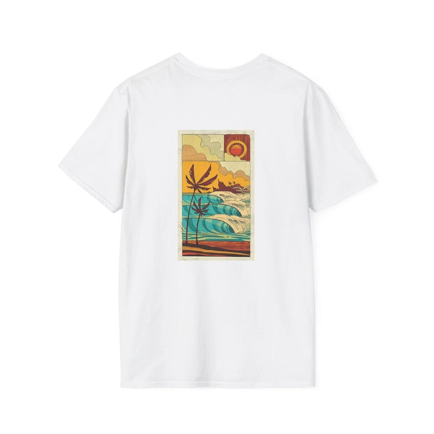 Classic Surfing Design Unisex Softstyle T-Shirt