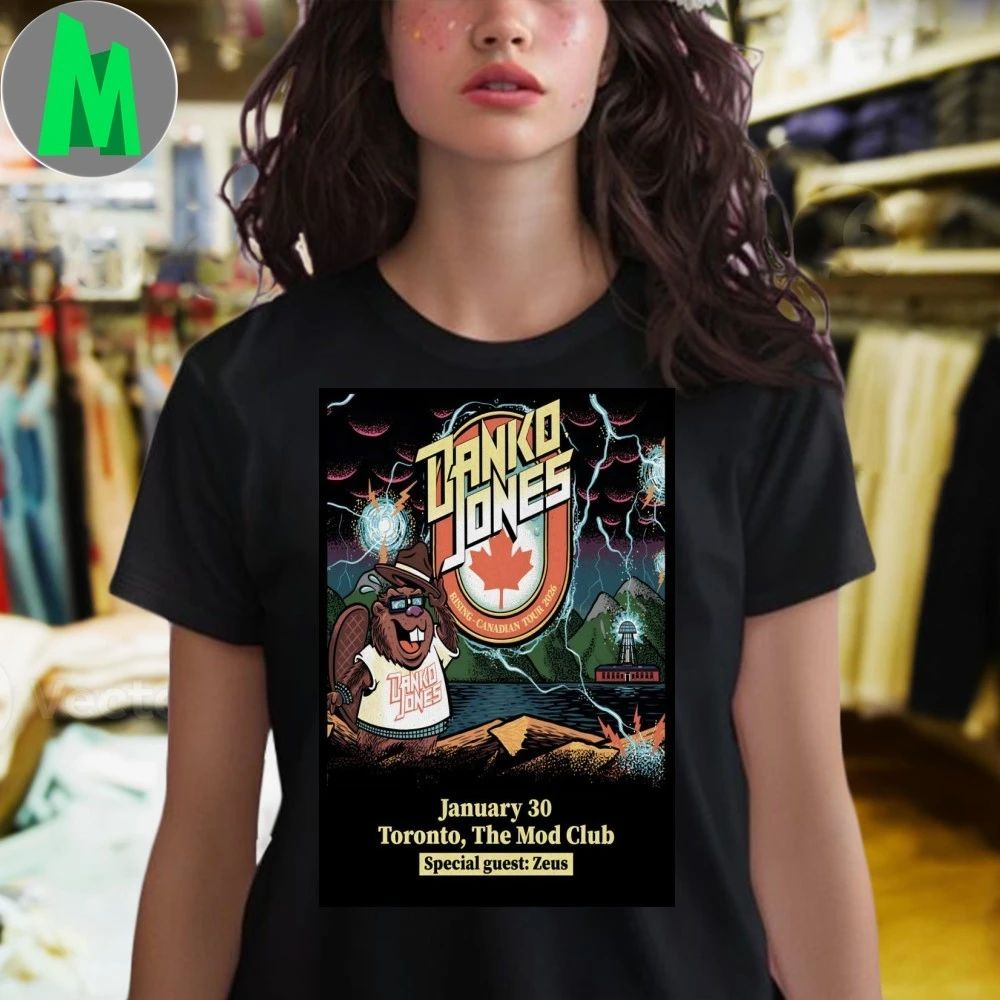Danko Jones Jan 30 2026 The Mod Club In Toronto ON Poster Shirt