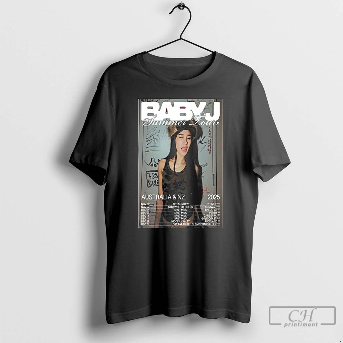 Classic Baby J Summer Tour Australia Nz 2025 Long Sleve T Shirts