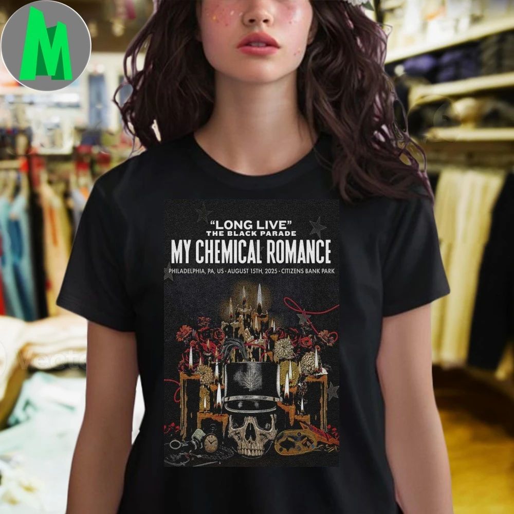Original Citizens Bank Park 2025 in Philadelphia My Chemical Romance Poster T-Shirt