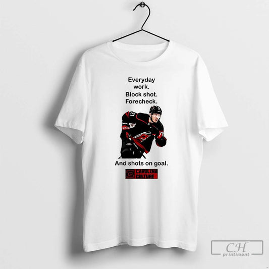 Classic Carolina Culture Everyday Work Block Shot Forecheck T Shirts