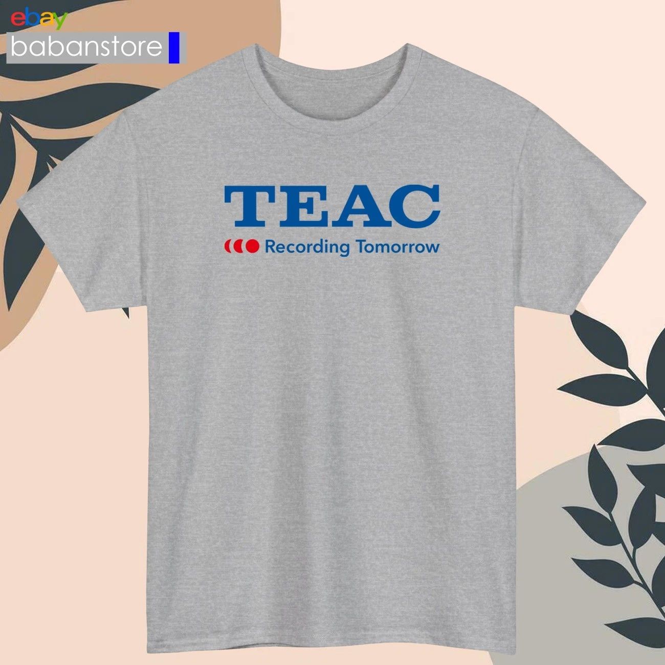 TEAC Corporation Electro Logo Black/White/Grey/Navy/Light Blue T-Shirt S-5XL