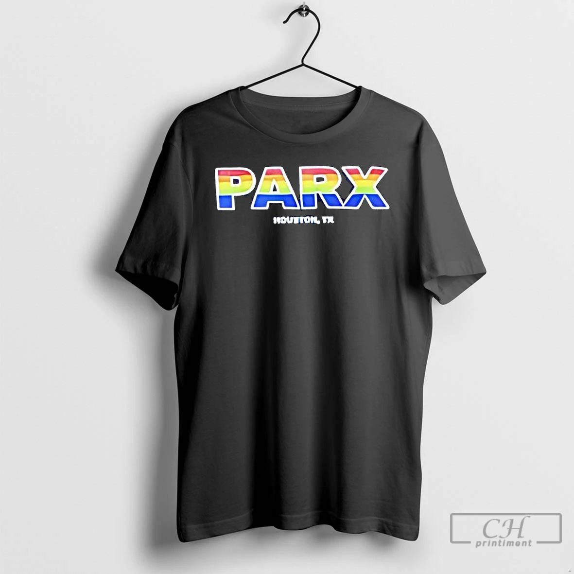 Premium Parx Houston Tx Rainbow Gradient T Shirts