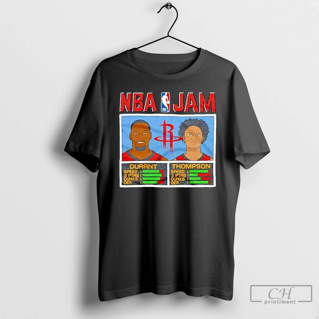 Classic Kevin Durant And Klay Thompson Houston Rockets Nba Jam Ornaments T Shirts