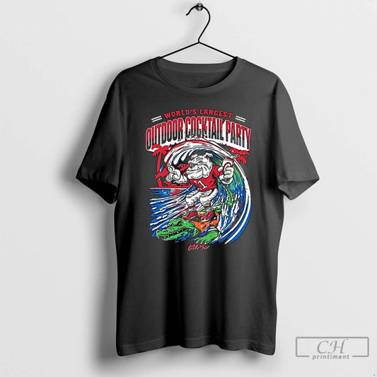 Classic Georgia Bulldogs Beat Florida Gators Worlds Largest Outdoor Cocktail Party 2025 Long Sleve
