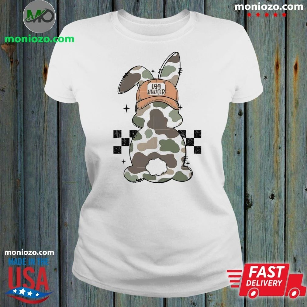 Camo Bunny Egg Hunt Easter Shirt
